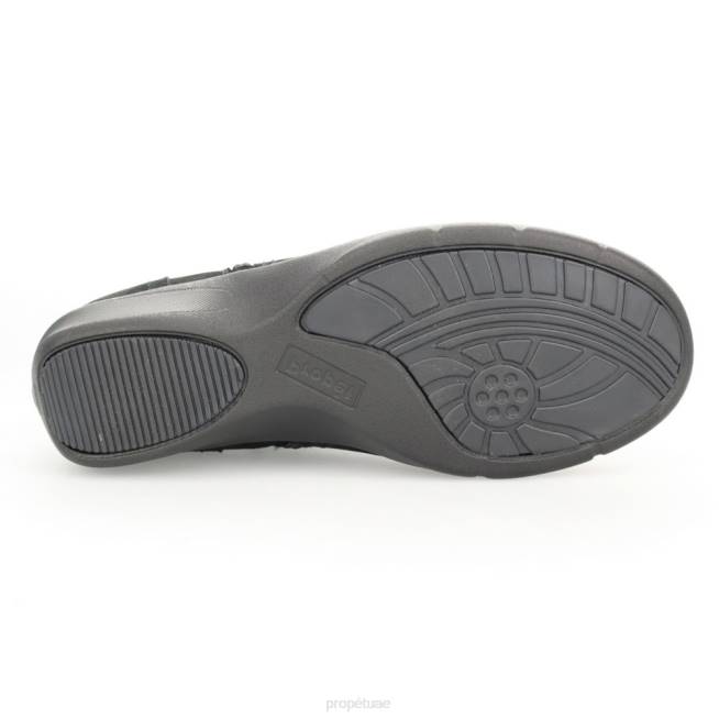 أنيق متموج Propet نحيف أسود / بني / أسمر / أسود شمواه / جلد سويدي رمادي / بورجوندي 4086118