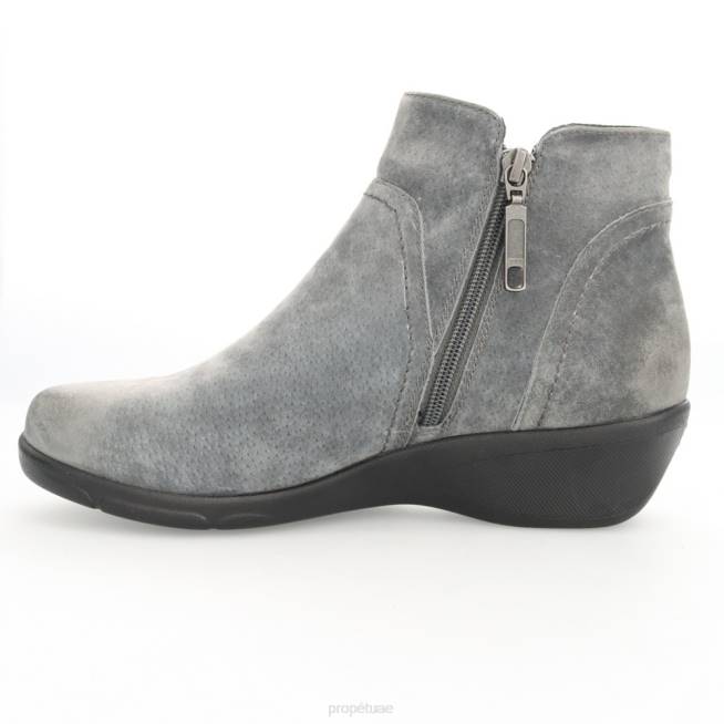 أنيق متموج Propet نحيف أسود / بني / أسمر / أسود شمواه / جلد سويدي رمادي / بورجوندي 4086118