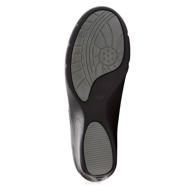 أنيق متموج Propet نحيف أسود / بني / أسمر / أسود شمواه / جلد سويدي رمادي / بورجوندي 4086118