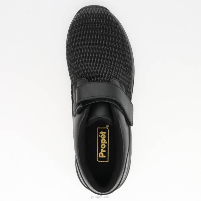 مريح سيلفي Propet نحيف أسود / عظم 4086145