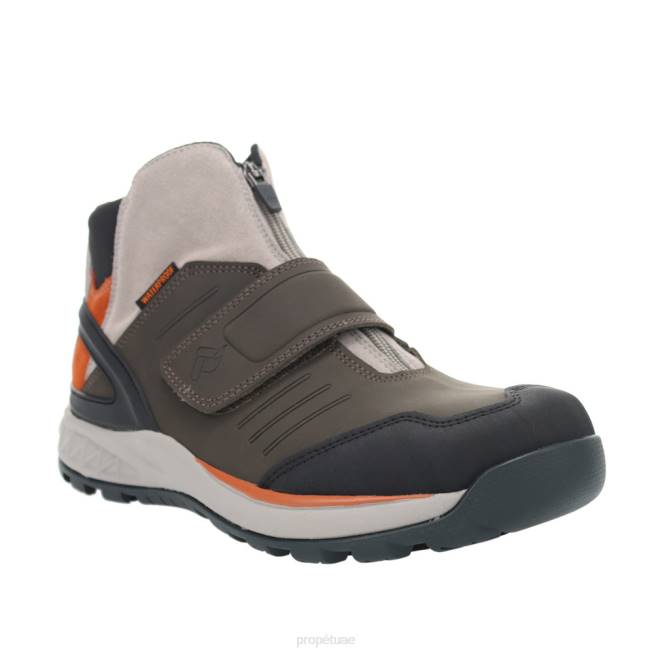 أنيق فاليه Propet رجال رمادي أزرق / برتقالي دخان السلاح 408624