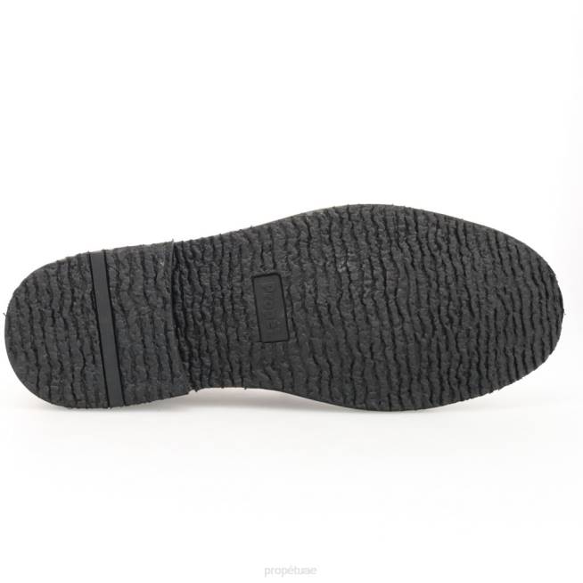 مريح جلد فين Propet رجال أسود / تان 408644