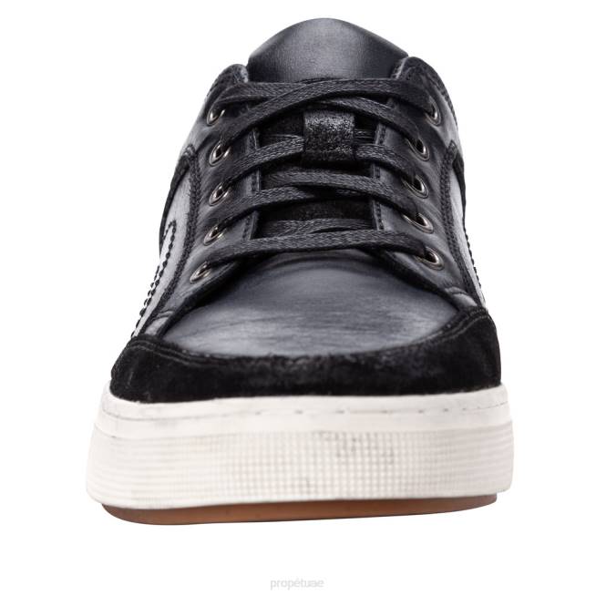 مريح كلين Propet رجال أسود / تان 408664