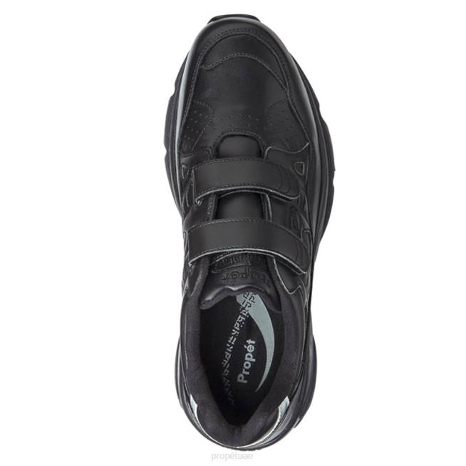 نشيط حزام الاستقرار ووكر Propet رجال أسود / أبيض 40869