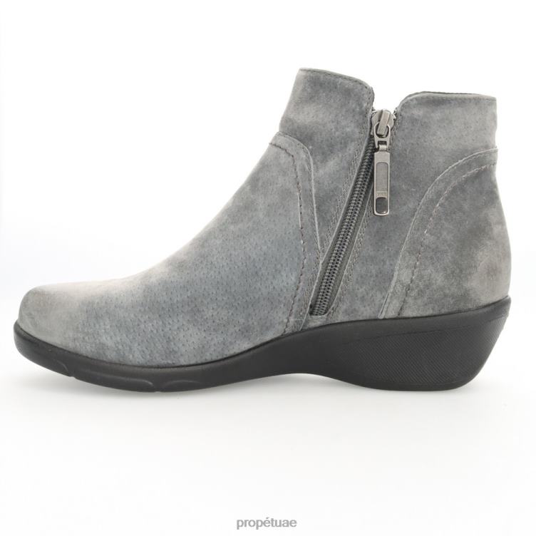 أنيق متموج نحيف Propet أسود / بني / أسمر / أسود شمواه / جلد سويدي رمادي / بورجوندي J6T8N118