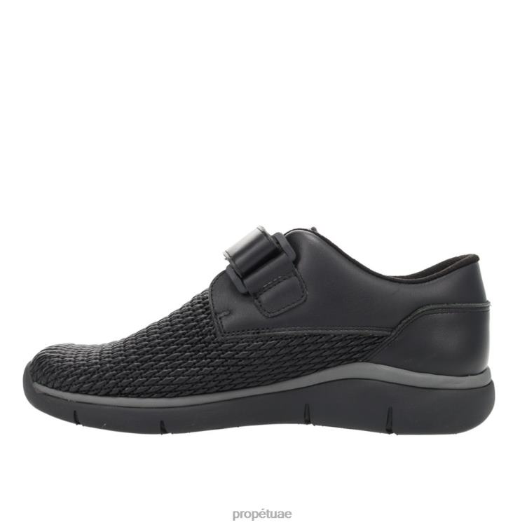 مريح سيلفي نحيف Propet أسود / عظم J6T8N145