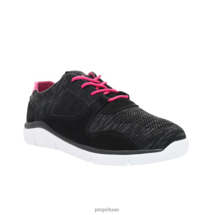 مريح ساره نحيف Propet أسود وردي / رمادي غامق / كتان J6T8N153