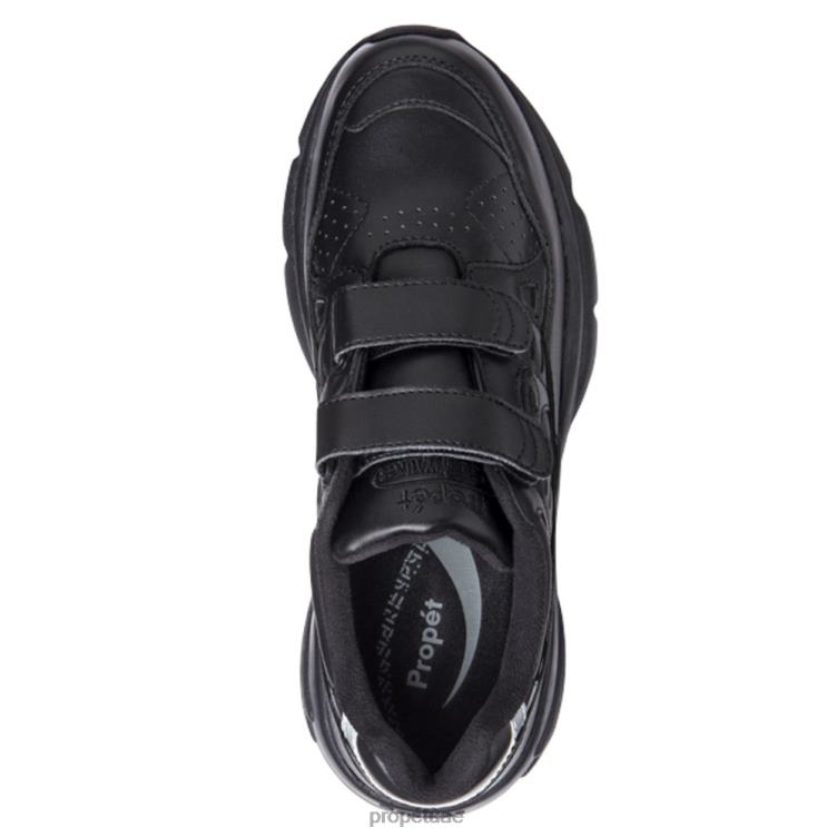 نشيط حزام الاستقرار ووكر نحيف Propet أسود / أبيض J6T8N96