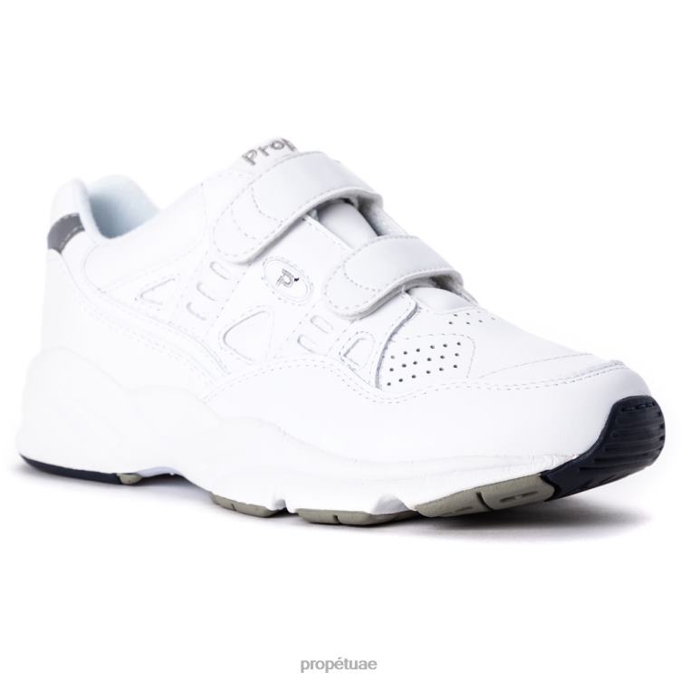 نشيط حزام الاستقرار ووكر نحيف Propet أسود / أبيض J6T8N96