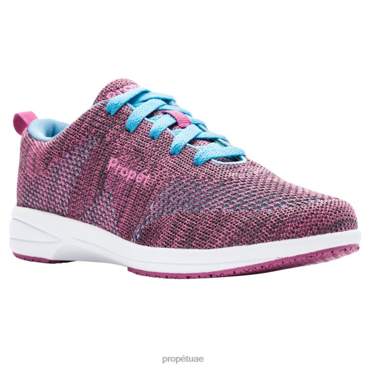 مريح تطور ووكر قابل للغسل نحيف Propet توت أزرق / lt رمادي lt أزرق / رمادي وردي J6T8N149