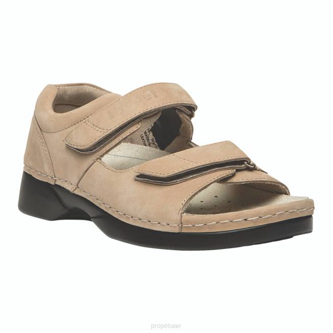 منعش بادي ووكر Propet نحيف أسود / رمادي داكن مغبر nubuck / خشب الساج 4086136