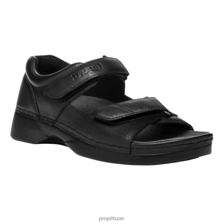 منعش بادي ووكر نحيف Propet أسود / رمادي داكن مغبر nubuck / خشب الساج J6T8N136